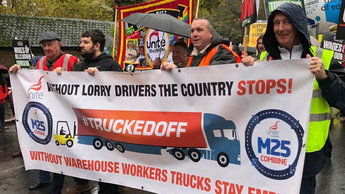 Unite Road Transport Commercial sector banner