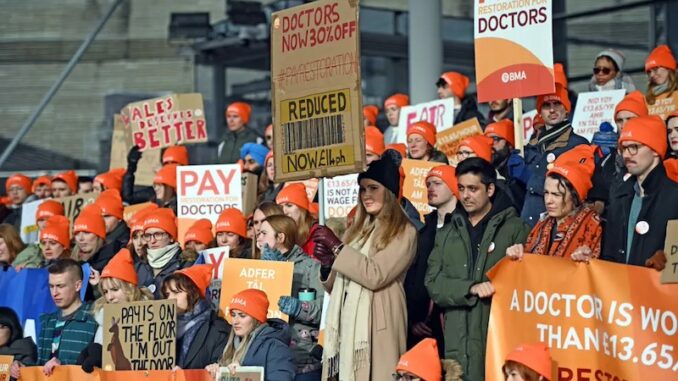 Junior doctors on strike