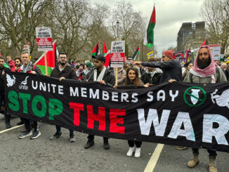 Unite members say Stop the War