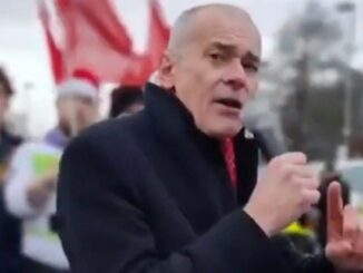 Simon Dubbins at the Vauxhall Luton protest